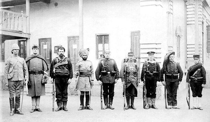 1900’de Sekiz Uluslu ittifakın birlikleri.